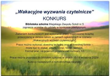 Wakacyjne wyzwania czytelnicze